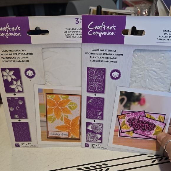 Crafter's Companion Other - Crafter's Companion Lot Of 2 Layering Stencils - NEW